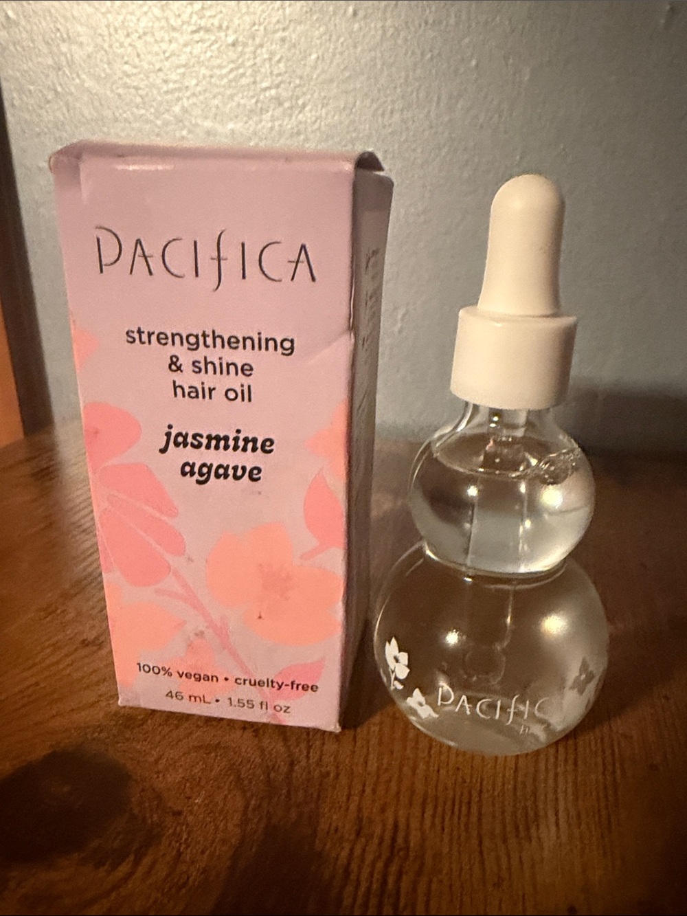 Pacifica Jasmine Agave Strengthening & Shine Hair Oil - New in Box- 1.55 fl oz